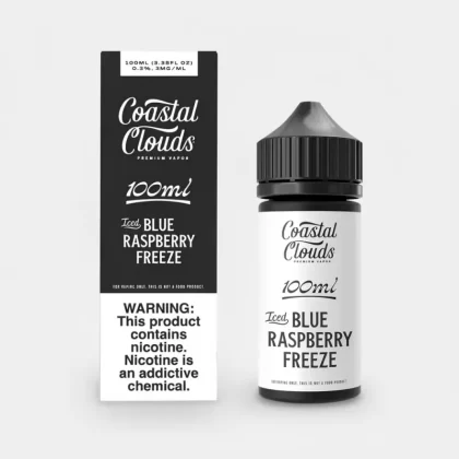 ICED Blue Raspberry FREEZE – Coastal Clouds 70VG Vape Juice