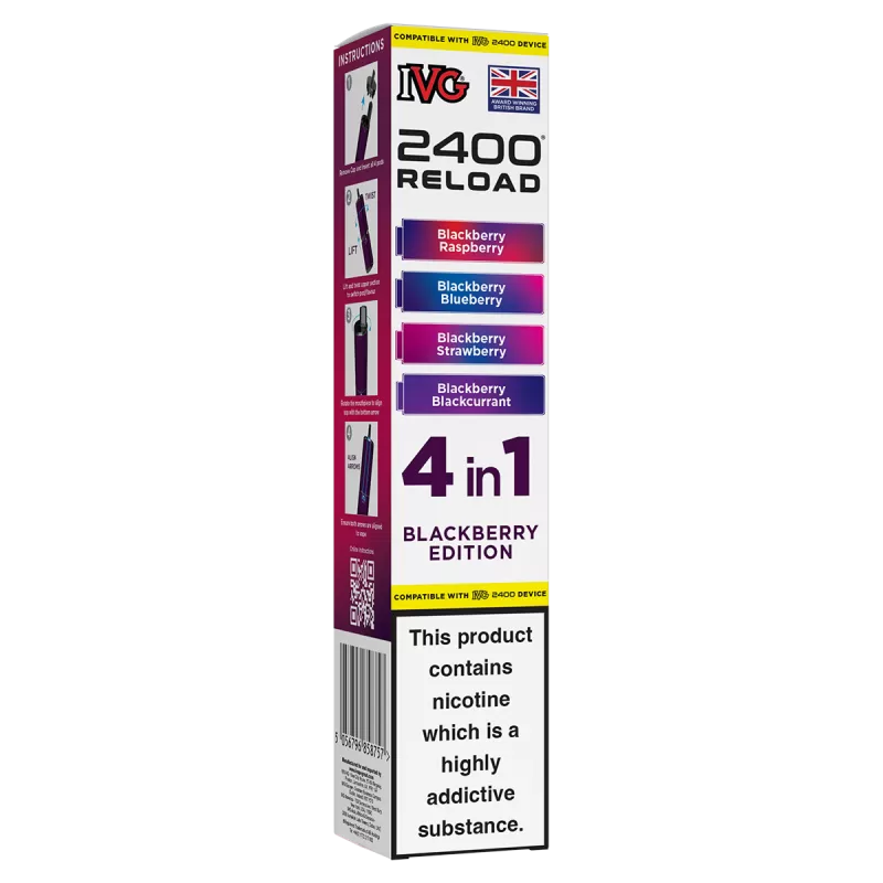 Blackberry Edition IVG 2400 Refill Pods - Ecigwizard