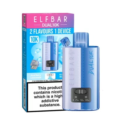Elf Bar Dual 10K Vape Kit - Raspberry Edition