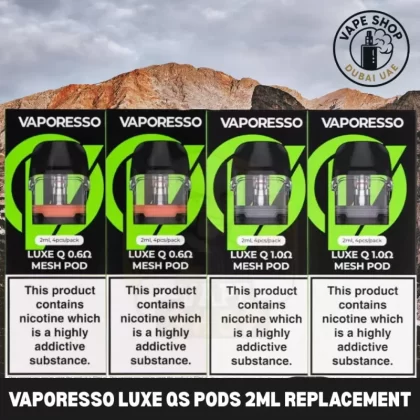 VAPORESSO Luxe QS Pods 2ml Replacement Pod Cartridge in Dubai, UAE - Vape Product, Vape Product