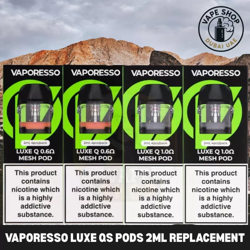 VAPORESSO Luxe QS Pods 2ml Replacement Pod Cartridge in Dubai, UAE - Vape Product, Vape Product