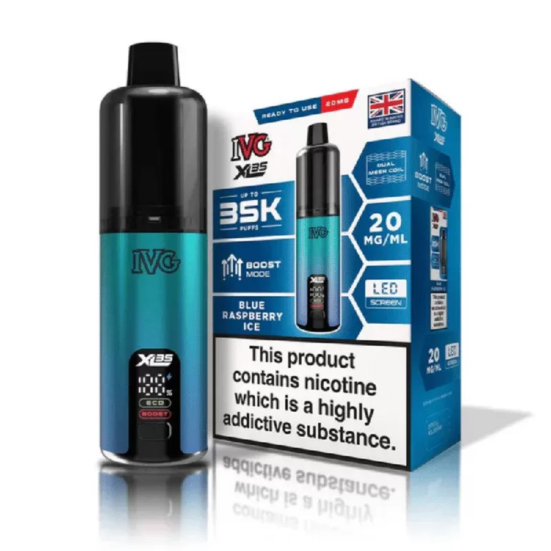 IVG XL 35K Prefilled Pod Kit Blue Raspberry Ice - Strength#20mg