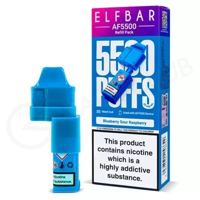 Blueberry Sour Raspberry Elf Bar AF5500 Refill Pack - Ecigpremium