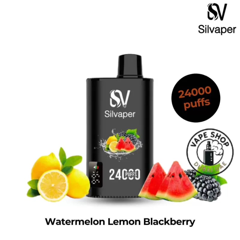 SILVAPER 24000 Puffs 20MG Nicotine Disposable Vape - Vape Product, FULL BOX 10 DEVICE; Banana Ice, Blue Razz Lemonade - Image 2