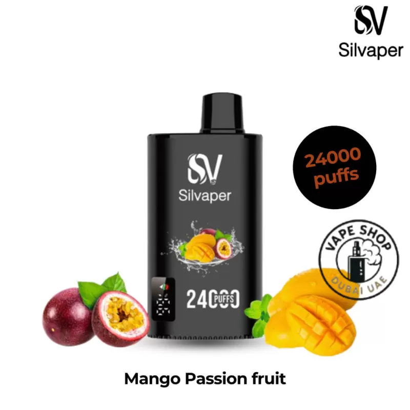 SILVAPER 24000 Puffs 20MG Nicotine Disposable Vape - Vape Product, FULL BOX 10 DEVICE; Banana Ice, Blue Razz Lemonade - Image 3