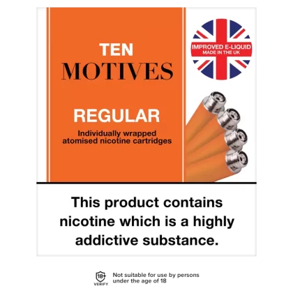 10 Motives Regular Refills - 16mg / 4 Refills - Vapeshop Co