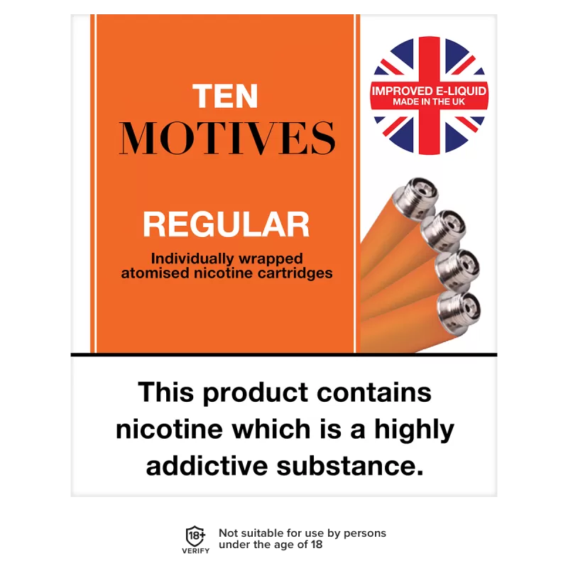 10 Motives Regular Refills - 16mg / 4 Refills - Vapeshop Co