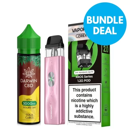 High Strength Darwin 3000mg CBD Bundle With Pods - Vaporesso / Darwin / High / Pod Kit / 60ml / 20VG/80PG