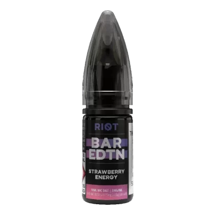 STRAWBERRY ENERGY – BAR EDTN – 10ML NIC SALT E-LIQUID – 5MG | 10MG | 20MG BY RIOT SQUAD