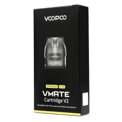 VooPoo Vmate Replacement Pods - Ohm#0.4 Ohm - Top Fill - Pack of 2>0.7 Ohm - Top Fill - Pack of 2>0.7 Ohm - Pack of 2>1.2 Ohm - Pack of 2 (1432BA)
