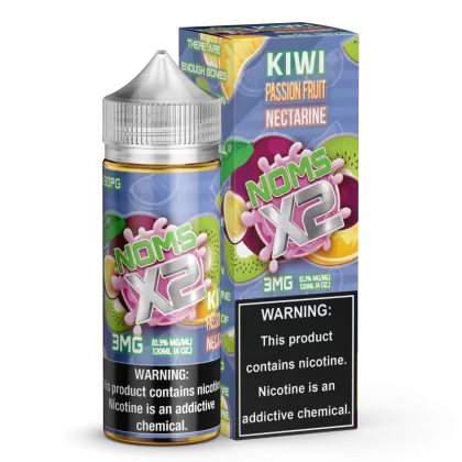 NOMS X2 by NOMENON Kiwi Passion Fruit Nectarine 120ML E-Liquid - 3MG