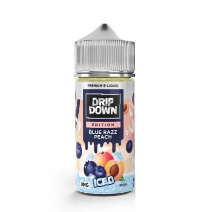 Drip Down Edition Series – Blue Razz Peach Ice 100ml (0/3/6 mg) - Vapebazaar Pk