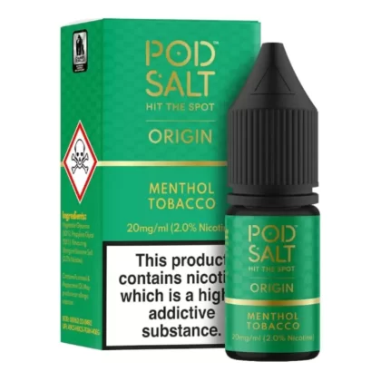 Menthol Tobacco Nic Salt E-Liquid by Pod Salt (10ml) - 20mg
