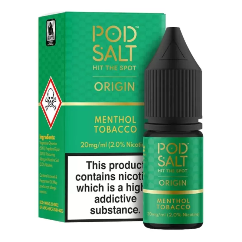 Menthol Tobacco Nic Salt E-Liquid by Pod Salt (10ml) - 20mg