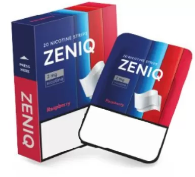 Listki Nikotynowe ZENIQ – Raspberry Ice 2mg AKCYZA
