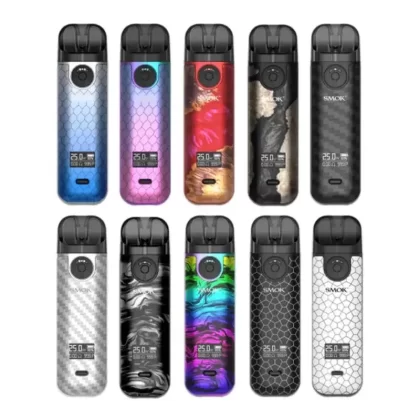 Smok Novo 4 Pod Kit - Black Armor, Silver Carbon Fiber