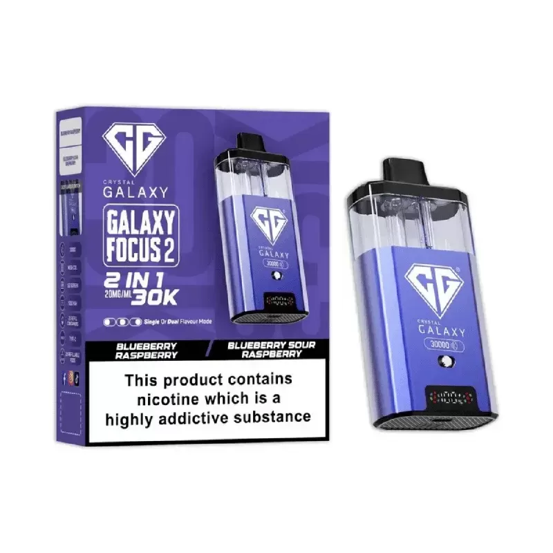 Crystal Galaxy 30K Focus 2 Prefilled Pod Kit Blueberry