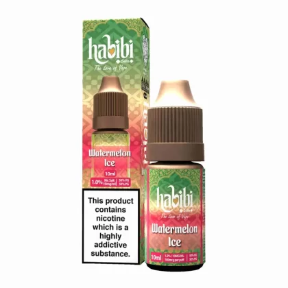 Habibi Watermelon Ice Nic Salt Vape Juice - 10 Pack - 10mg