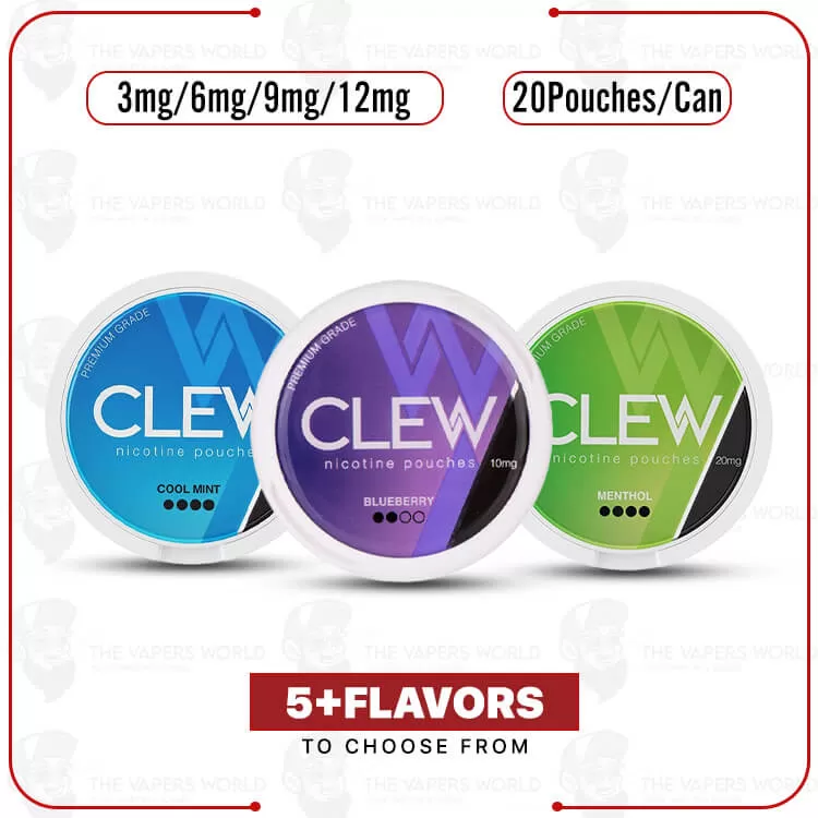 Clew Nicotine Pouches - Thevapersworld
