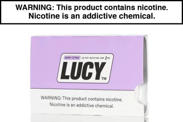 LUCY NICOTINE GUM – 10CT - Berry Citrus, Cinnamon; Vape Product, Vape Product