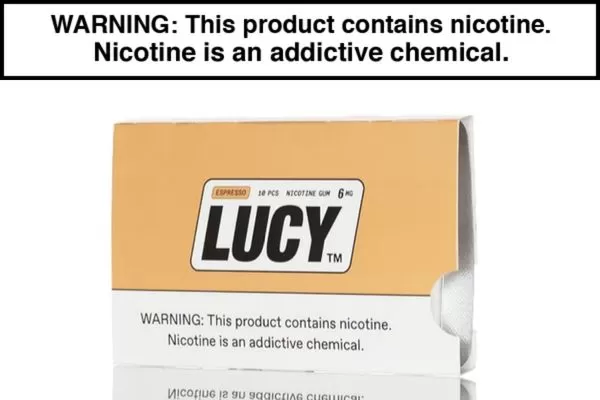 LUCY NICOTINE GUM – 10CT - Berry Citrus, Cinnamon; Vape Product, Vape Product - Image 3
