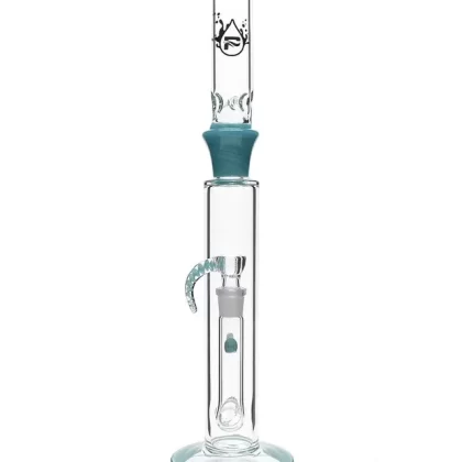 Pulsar 17.5″ Upscale Horn Bowl Bong - Color#Opaque Aqua>Opaque Blue>Opaque Orange>Opaque Red