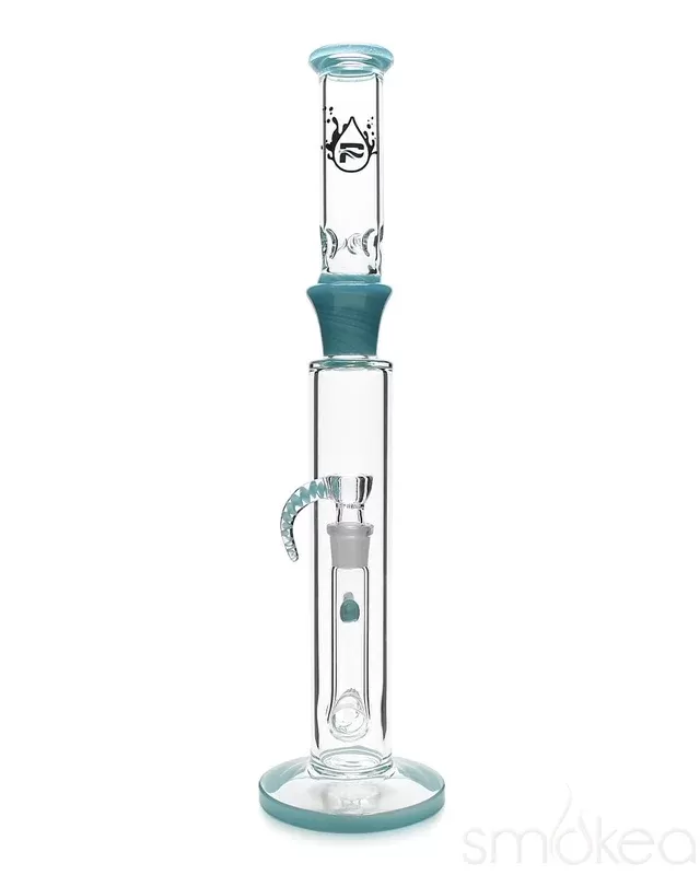 Pulsar 17.5″ Upscale Horn Bowl Bong - Color#Opaque Aqua>Opaque Blue>Opaque Orange>Opaque Red