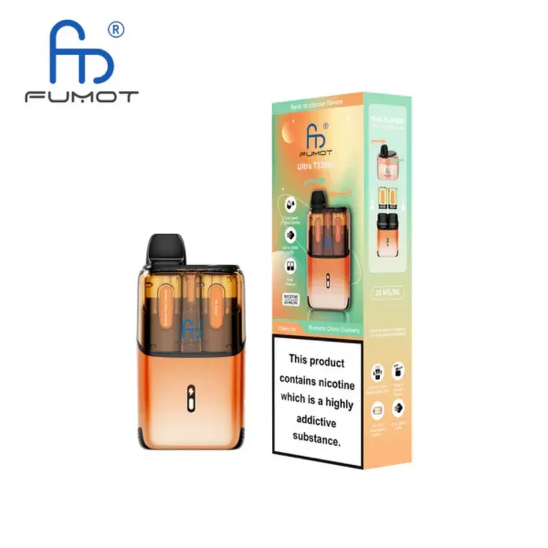 RandM Fumot T32000 Ultra Prefilled Pod Kit Cherry Ice / Blueberry Cherry Cranberry - Nicotine Strength#20mg