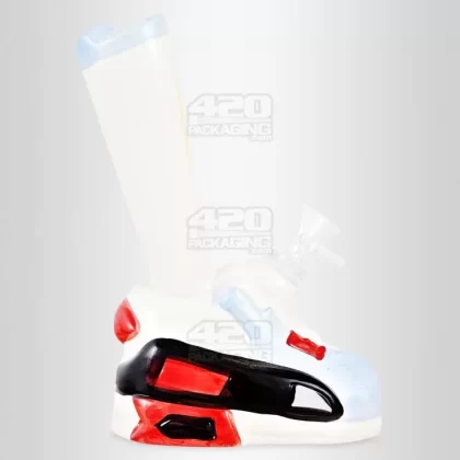 Classic Sneaker Painted Ceramic Pipe | 8.5in Tall – 14mm Bowl – Mixed