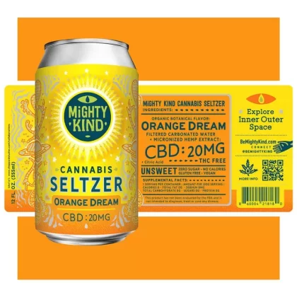 Mighty Kind Orange Dream CBD Beverage Drinks