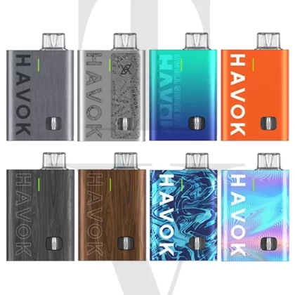 UWELL HAVOK R POD VAPE KIT - Select Your Colour#GREY>ORANGE>SILVER>BLACK WOOD>BROWN WOOD>LAKE GREEN>PASTEL BLUE>UNICORN BLUE>Blackcurrant Passionfruit>Blue Sour Razz Watermelon>Blueberry Pea