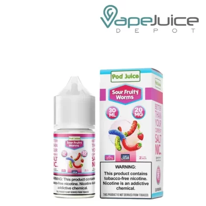 Sour Fruity Worms Pod Juice TFN Salt 30ml