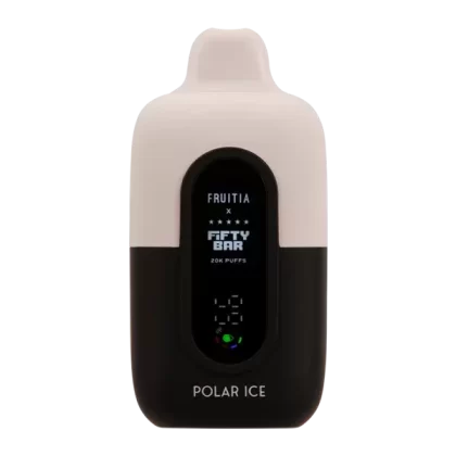 Polar Ice Fruitia x Fifty Bar 20K - Vape Product; White Blue; Disposable