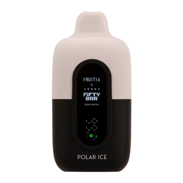 Polar Ice Fruitia x Fifty Bar 20K - Vape Product; White Blue; Disposable