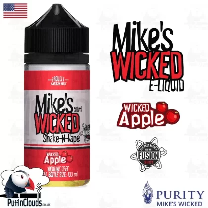 Mike’s Wicked Wicked Apple Shake n Vape E-Liquid (50ml 0mg)