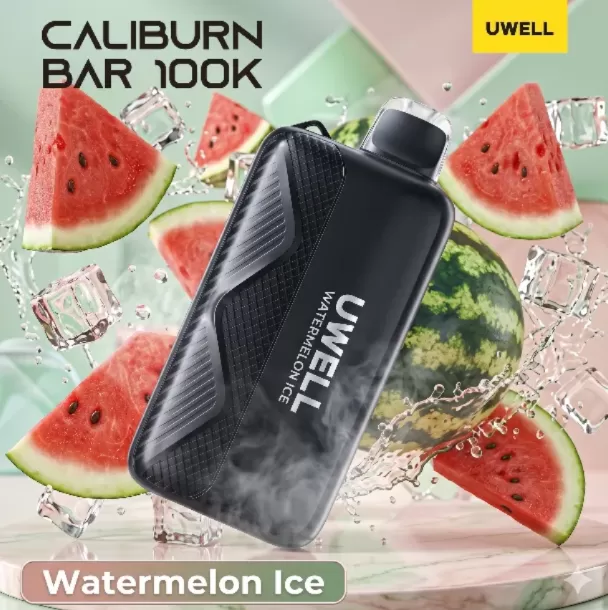 Uwell Caliburn Bar Rechargeable Disposable Vape 100K - Blueberry Watermelon / 20mg - Image 2