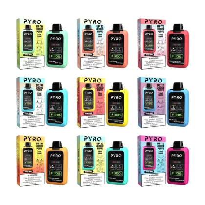 Pyro DUO 30K PUFF Disposable Device - 30,000 Puffs - Blue Razz/Blue Razz Ice