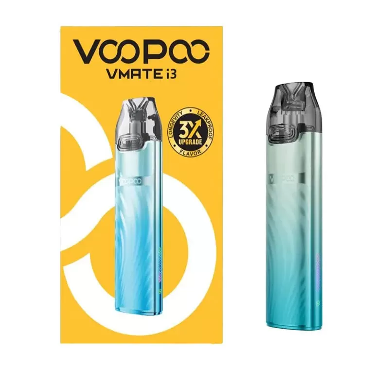 Voopoo Vmate i3 Pod Kit - Black, Cyan Blue - Image 2