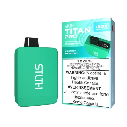 STLTH Titan Pro (15K) Smooth Mint Disposable Vape