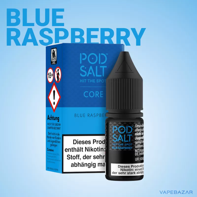 Podsalt Core – Blue Raspberry - 11mg/ml, 20mg/ml; Himbeere - Image 2