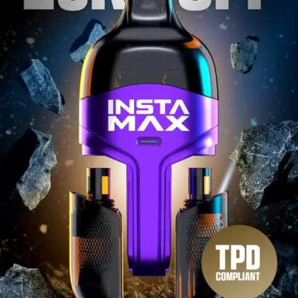 Insta Max 20k Puffs Prefilled Pod kit Box of 5 - Mr. Blue Lime