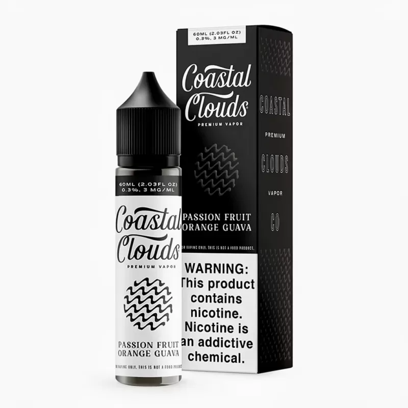 Coastal Clouds Passion Fruit Orange Guava 70% VG E-Liquid - Uwinvapeaustralia