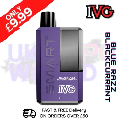 Blue Razz Blackcurrant IVG 5500 Smart Disposable Kit – ONLY £9.99