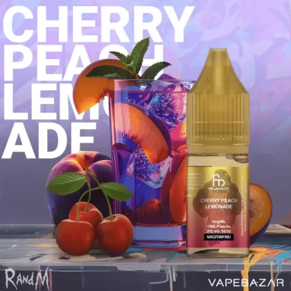 RandM Tornado Liquid – Cherry Peach Lemonade – Nikotinfrei - demineralisiertes Wasser, Propylenglykol