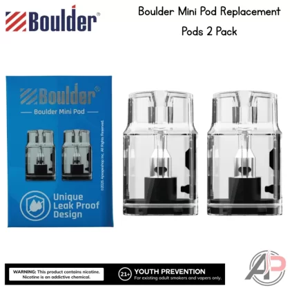 Boulder Mini Pod Replacement Pods 2 Pack - Boulder Mini Replacement Pods 2 Pack