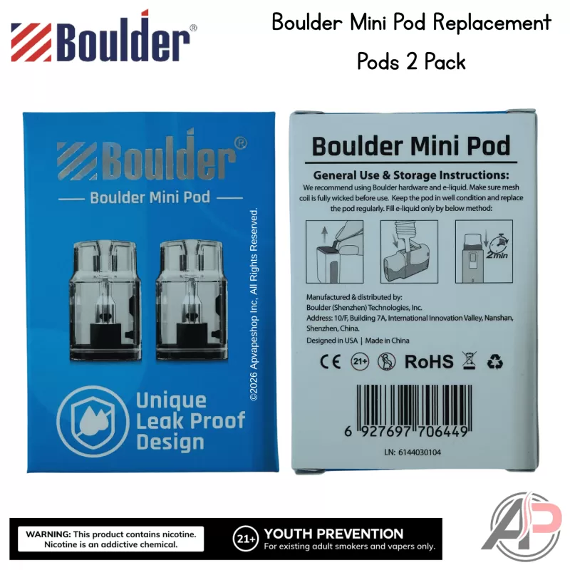 Boulder Mini Pod Replacement Pods 2 Pack - Boulder Mini Replacement Pods 2 Pack - Image 3