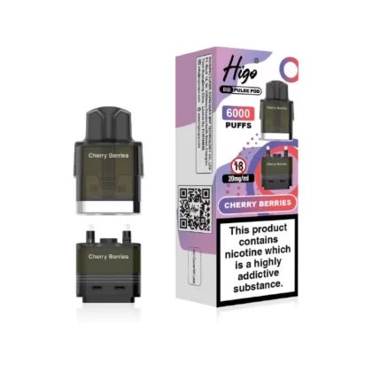 Higo BB Pulse 6000 Prefilled Pod Cherry Berries - 20mg
