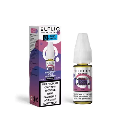 Elf Bar ElfLiq x Crystal Blueberry Sour Raspberry 10ml Nic Salt E-Liquid