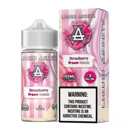 100ML | Strawberry Dream Gelato by Liquid Assets E-Liquid - Size#100ML0MG>3MG>6MG