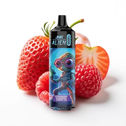 JNR Alien 10000 Puffs Fresa Frambuesa Cereza Hielo 850mAh 20ml RGB Tipo-C - Fumotvapemexico